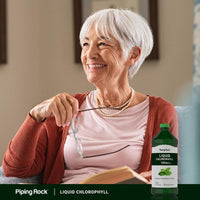 Elevate Your Health with Piping Rock Liquid Chlorophyll - Natural Peppermint Flavor, 100 Mg per Serving - 16 Fl Oz (473 Ml) Bottle of Nutrient-Rich Vitality!