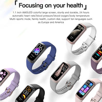 Fitness Trackers for Women Men, Oled Screen Heart Rate Sleep Monitor Step Tracker 25 Sports Modes IP68 Waterproof Smartwatch Activity Tracker, Smart Bracelet Fitness Tracker Watch with Blood Pressure