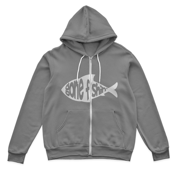 Gone Fishing v3 Zip Hoodie
