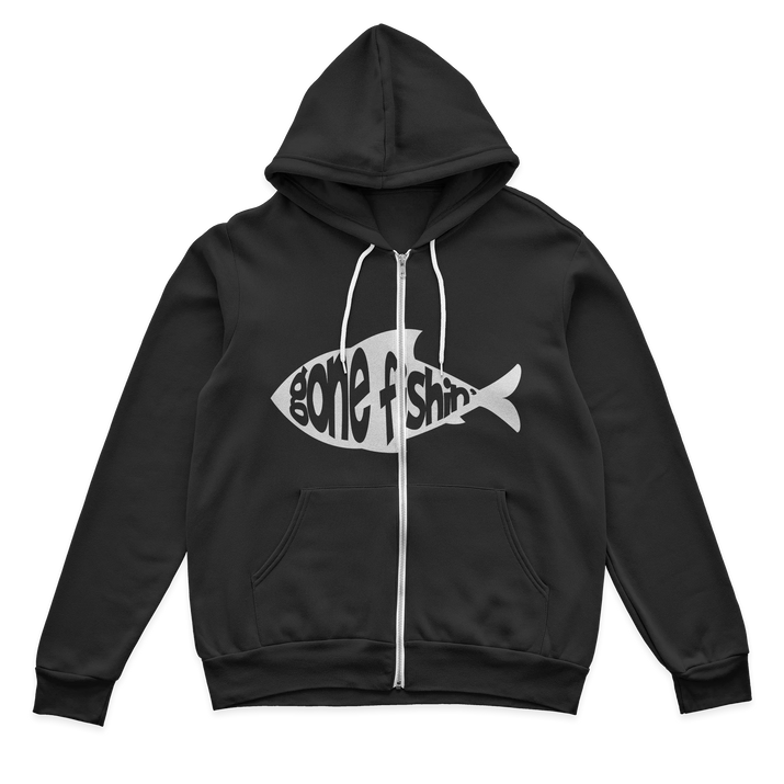 Gone Fishing v3 Zip Hoodie